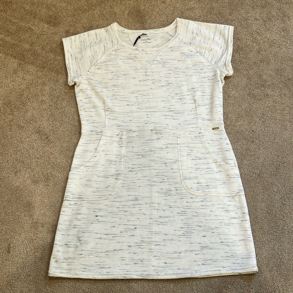 New Women’s CALVIN KLEIN Casual Athleisure Type Dress Size XL Heathered